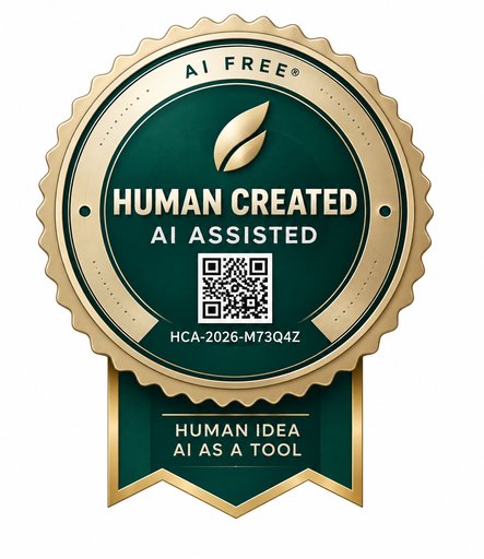 HUMAN CREATED — AI ASSISTED — HUMAN CREATED — AI ASSISTED